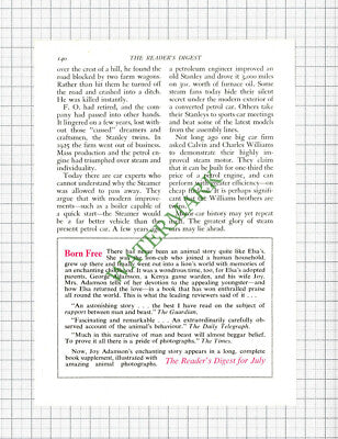 Stanley Steamer Car John Granger Long Eaton Derbyshire - 1960 Article