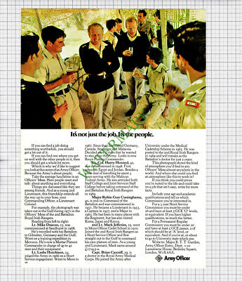Army Advert Robin Gun Cuninghame Brian Canniff  Harry Howard - 1972 Cutting
