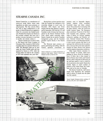 Brampton Stearns Canada Inc /  Poly Plast Edgebanding Ed Almeida  1980s Article