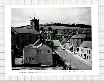 9294) Wooler Northumberland - 1958 Book Print