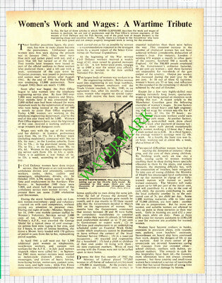 Miss Jean Cameron Scotland Postwoman Irene Clephane  WW2 - 1942 Cutting