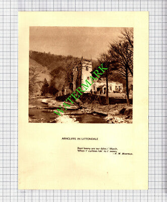 Bishopthorpe Palace York / Arncliffe In Littondale  - c.1930s Book Print