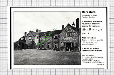 Hungerford Berkshire / Henley On Thames Sale Advert - 1980 Cutting