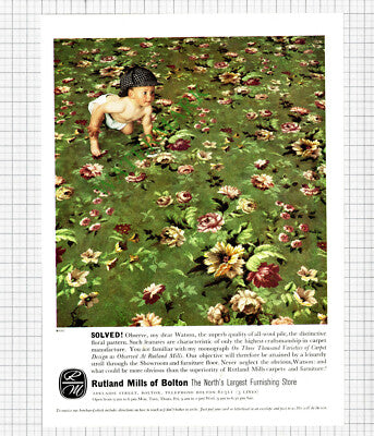 Rutland Mills Of Bolton Advert - 1962 Cutting