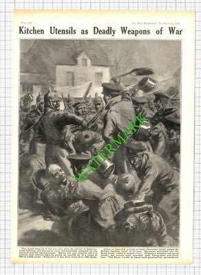 Scots Greys Great War WW1 - 1915 Cutting / Print