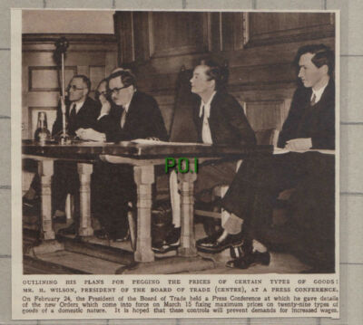C1091) Mr H Wilson Board of Trade President Pricing Of Goods - 1948 Clip