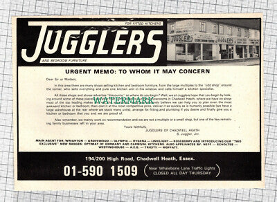 C1597) Jugglers Kitchens Chadwell Heath Essex - 1975 Clip