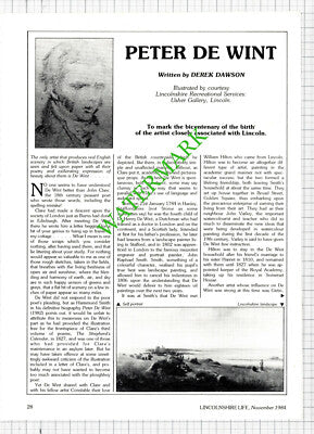 Peter De Wint Artist - 1984 Article