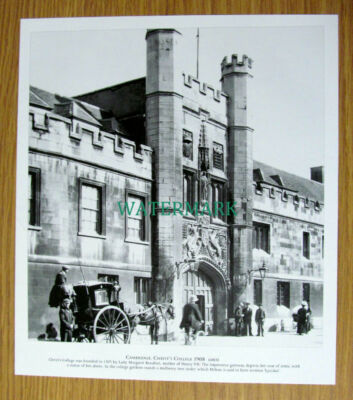 (X88) Christ's College Cambridge - Book Print
