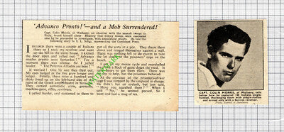 Capt Colin Morris Wallasey Sicily WW2  - 1943 2-Part Cutting