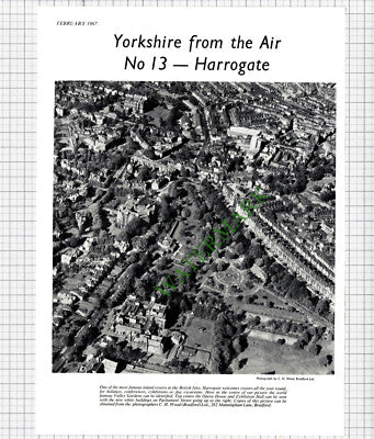 9627) Harrogate Aerial View -1967 Cutting