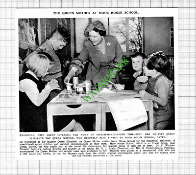 Moor House School Hurst Green Oxted Worster-Drought   - 1953 Cutting