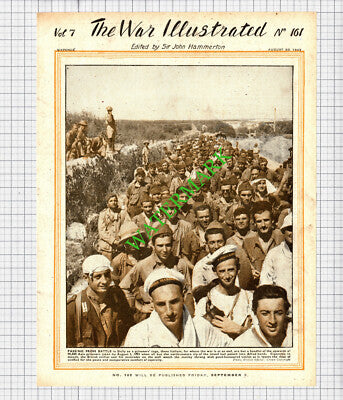Italian POWs Sicily WW2 -  1943 Cutting