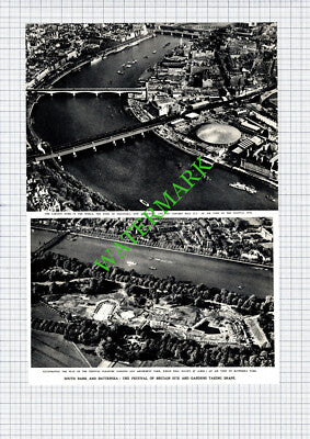 South Bank and Battersea Festival of Britain Site - 1950 Cutting