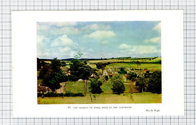 Wootton South Oxfordshire Cottage / Ford Cotswolds - 1930s Book Print