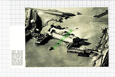 British Phoenix Caisson Kruiningen - 1953 Cutting