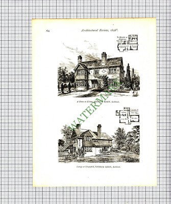 9361) St Barnabus Church Morecambe Paley / Elstree Limpsfield Arthur Keen - 1896