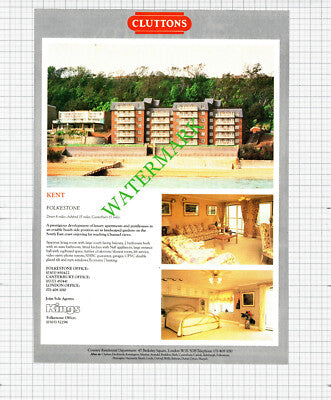 Folkestone Kent  Lyndon Manor Holyport  Bledlow Ridge  Sale Advert -1991 Cutting