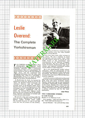 Leslie Overend Press Photographer Bradford - 1978 Article