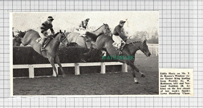 C2774) Eddie Harty Mr TD Rootes Oyster King Horse Racing Windsor - 1968 Clip