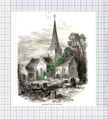 Horsted Keynes Church - c.1895 Cutting