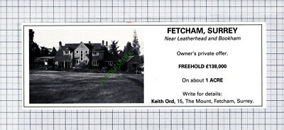 C7835) Fetcham Surrey The Mount - 1981 Cutting