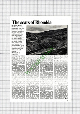 Rhondda Valley Fach Fawr South Wales  - 1972 Article