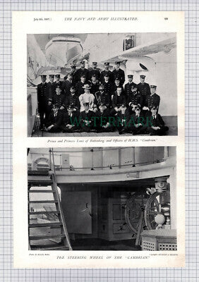 X1522) HMS CAMBRIAN Ship - 1897 Article