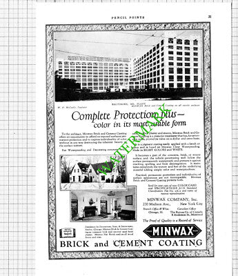 Baltimore MD Plant WH McCaully Miniwax Advert - 1926 Cutting