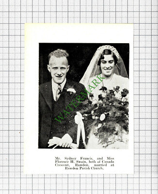 Sydney Francis Swain Rawdon / Molly Jarvis George Hopkins Yeadon  - 1937 Cutting