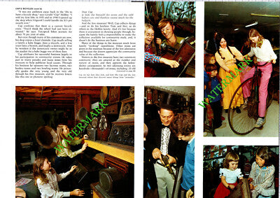 Cap's Bicycles Museum Sapperton Canada  Cap Gerald Hobbis  - 1970s Article
