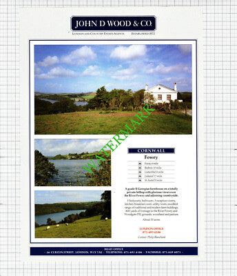 Great Westwood Kings Langley / Fowey Cornwall Sale Advert - 1991 Cutting