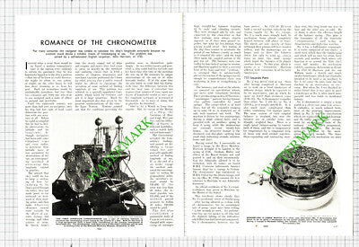 The Chronometer  John Harrison Barrow In Furness - 1930s Article
