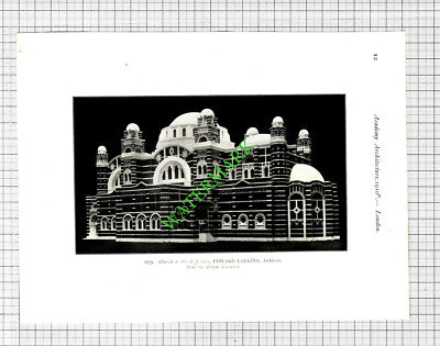 Sir John Willox Memorial Church Orrell / Rio De Janeiro Larkins  1910 Book Print