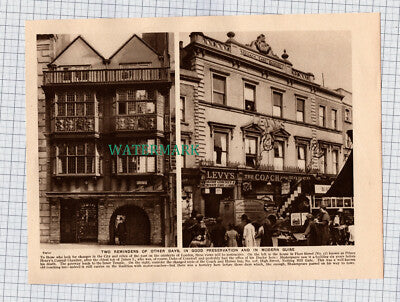 (8756) Holborn London / The Coach and Horses Notting Hill Gate -  c.1925 Print