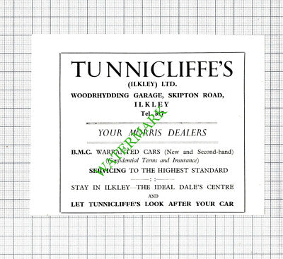 Tunnicliffe's Garage Ilkley Yorkshire / The Old Cafe Heselton - 1962 Cutting