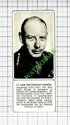 Lt Gen Sir Charles Loewen - 1953 Small Cutting