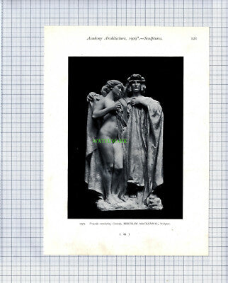 8816) BERTRAM MACKENNAL Sculptor - 1909 Book Print
