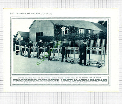 9968) The Hermitage Chailey Sussex Crippled Children - 1916 Cutting / Print
