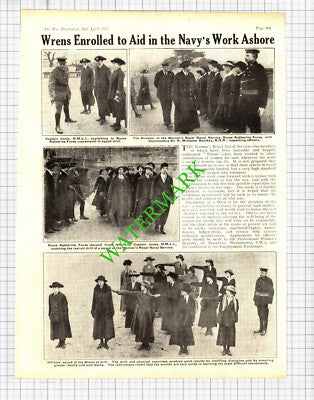 WRENS Dame Katherine Furse Haulkey World War One  - 1918 Cutting / Print