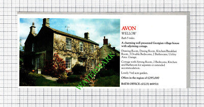 Wellow Avon House Sale Advert - 1991 Cutting