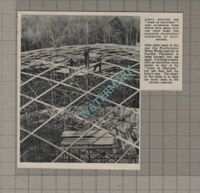 C3552) The Paradise Plantation Reservoir Eastbourne Sussex -1952 Clip