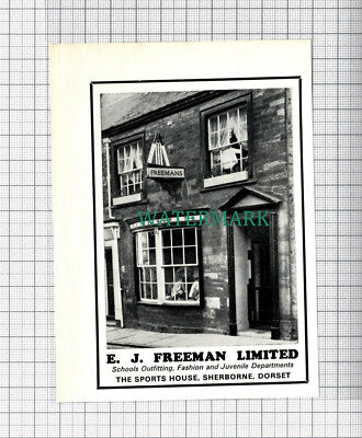 C5080) E J Freeman Freemans Limited Sherborne Dorset Advert - 1970 Clip