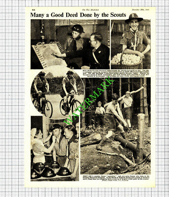 Scouts 18th Rochdale Troop Finchley Memorial Hospital - 1940 Cutting