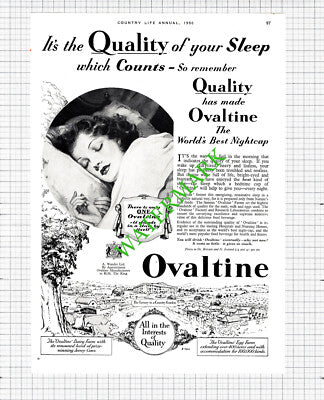 Hillman Minx Magnificent Car  / Ovaltine Dairy Egg Farm Advert - 1950 Cutting