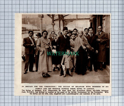 C4411) Sultan of Selangor Hisamuddin Sir Alam Shah Coronation 1953 Clip