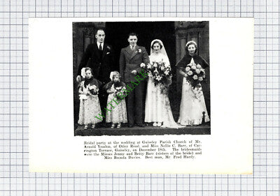 Guiseley Mary Morton Mrs Lowe Arnold Yeadon Nellie Barr Fred Hardy -1937 Cutting