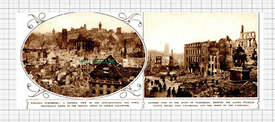 C5700) Nuremberg War Damage - 1945 Cutting