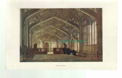 C4233) OXFORD Divinity School / Bodleian Library - Book Print
