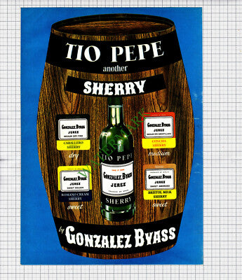 Tio Pepe Sherry Gonzalez Byass Advert - 1971 Print /  Cutting